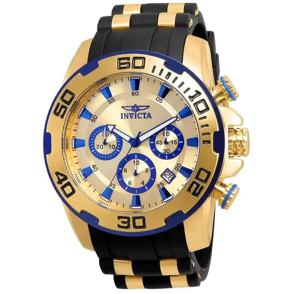 NWT Invicta 22308 Pro Diver | Chronograph | Gold | Men's Watch